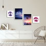 Wallity Cuadro Decorativo Enmarcado de 4 Piezas 4PBCT-14